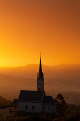 Obraz premium Jaraguá do Sul, Santa Catarina, Brasil: Chiesetta Alpina - Monumento ao Imigrante