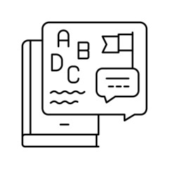 cultural history line icon vector illustration