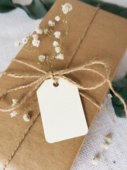White Blank Tags for Gifts, Mockup Tags, Mockup Product Label