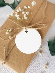 White Blank Tags for Gifts, Mockup Tags, Mockup Product Label