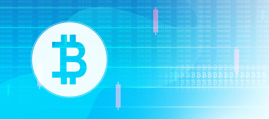 Obraz premium 2d rendering bitcoin sign concept 
