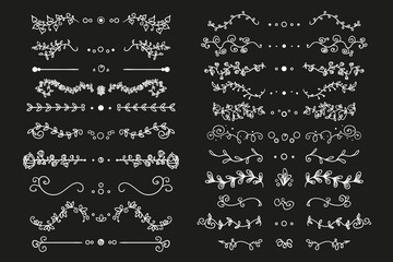 Ornaments. Hand drawn universal elements with abstract patterns on isolation background. Design for spiritual relaxation for adults. Black and white illustration. Zentangle. Zen art. Decorative style