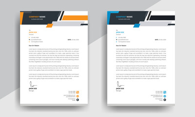 Obraz premium Clean Corporate Modern professional Letterhead Design template Design 