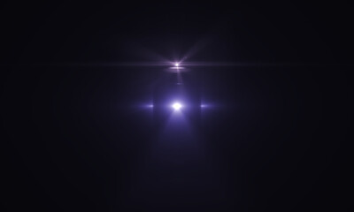 Fototapeta premium Lens Flare light over background. Easy to add overlay or screen filter over photos