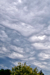 Obraz premium Angsteinflößende Gewitterwolken