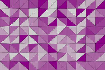 Vector illustration of a triangle polygonal abstract geometric background with colorful gradient design. Low poly design. 