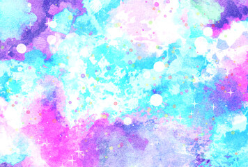 背景素材_水彩テクスチャキラキラ_紫