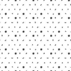 tribal seamless pattern with stars