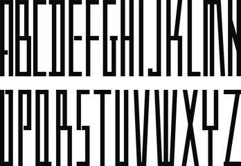 Black font english digital alphabet style graphics text minimalism art 
