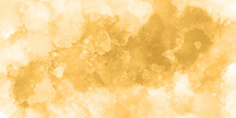Old yellow paper with white stain. Chaotic light gold watercolor paper texture background. yellow watercolor background, softyellow watercolor background for your design, watercolor background concept