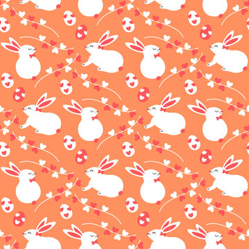 Easter Rabbit Pattern Graphics