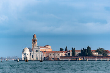 Blick auf Cimitero San Michele in Venedig