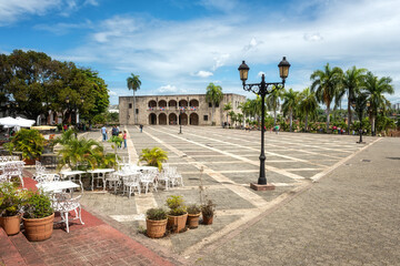 Alcazar de Colon or Columbus Alcazar on the plaza de la Hispanidad (de España), Ciudad Colonial in...