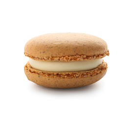 Sweet macaroon isolated on white background