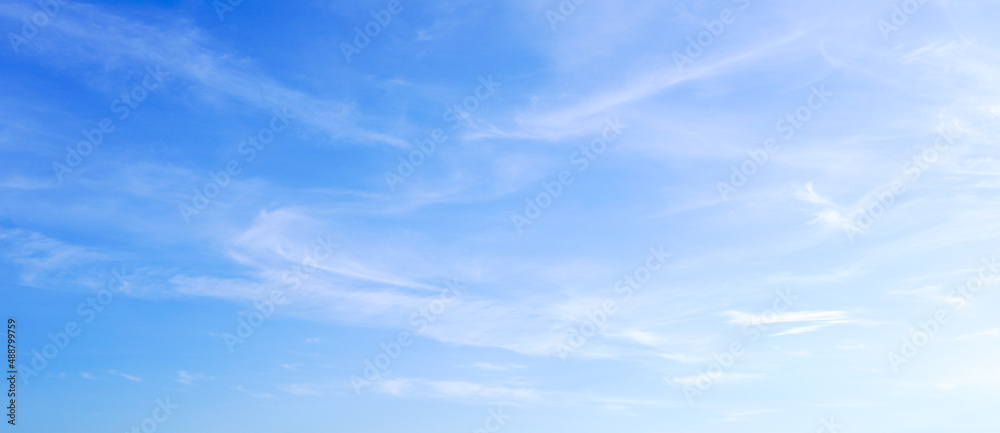 Wall mural blue sky with clouds