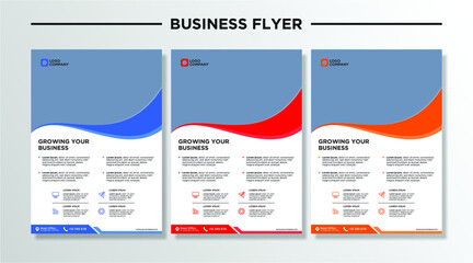 Minimalist business flyer template