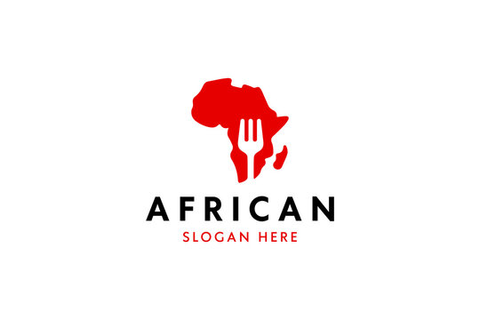 African map food logo