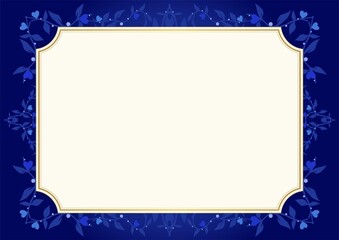 ハートの植物フレーム