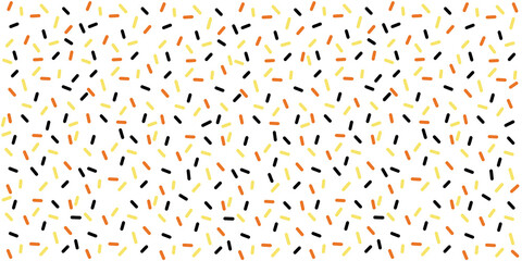 seamless pattern with confetti and sign