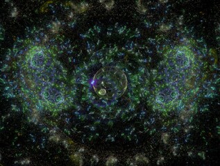 Imaginatory fractal abstract background Image