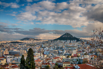 Greece. Athens. Panorama of the city from above - 488801312