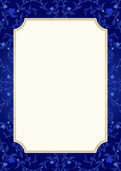 ハートの植物フレーム