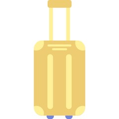 Suitcase luggage bag vector, travel flat icon