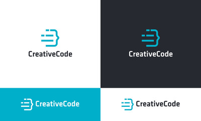 Coding logo design or icon design for a web developer or a team who are working in this field.