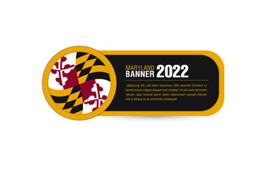 Maryland Sign/Banner/Header Graphic. Uses correct CMYK Values for MD Brand.