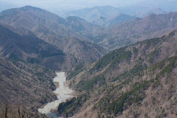 Fototapeta premium landscape with fog