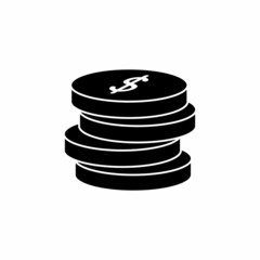 Money coin icon design template illustration vector