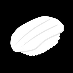 寿司。イカの握り寿司。