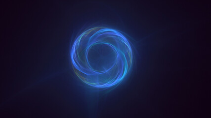 3D rendering abstract fractal light background