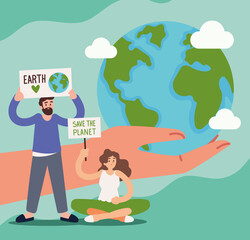 save the planet, concept