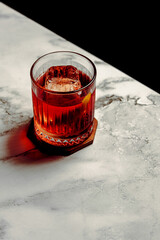 glass of negroni