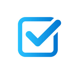 Check vector icon with gradient