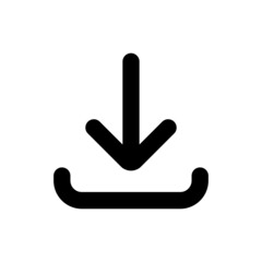 Download vector icon, install symbol