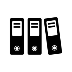 Office folders with documents icon