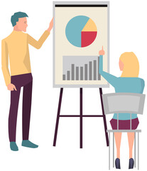 Businesspeople have project strategy planning meeting. Teamwork with business plan, creating new creative project. Meeting to discuss starting business. Colleagues discussing work in entrepreneurship