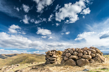 Travel to Lesotho. A traditional circular sheep paddock