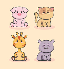 kawaii little animals