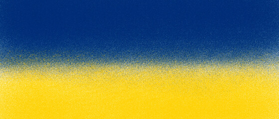 The flag of Ukraine watercolor hand drawn abstract background 