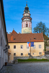 Obraz premium Cesky Krumlov catle, UNESCO site, Southern Bohemia, Czech Republic