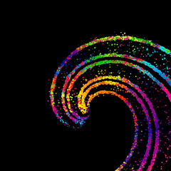 Bright abstract image in a modern style.