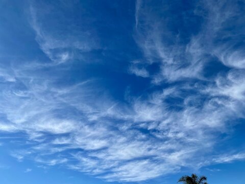 blue sky with clouds