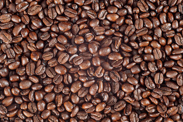 Fototapeta premium Coffee beams close up pattern