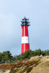 Fototapeta na wymiar Lighthouse of Hoernum on Sylt island, Germany