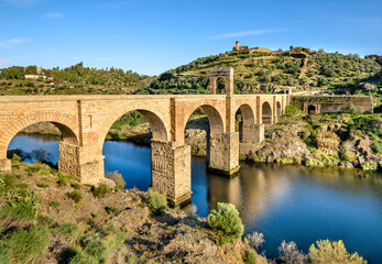 Fototapeta na wymiar Alcantara bridge,caceres,extremadura,spain