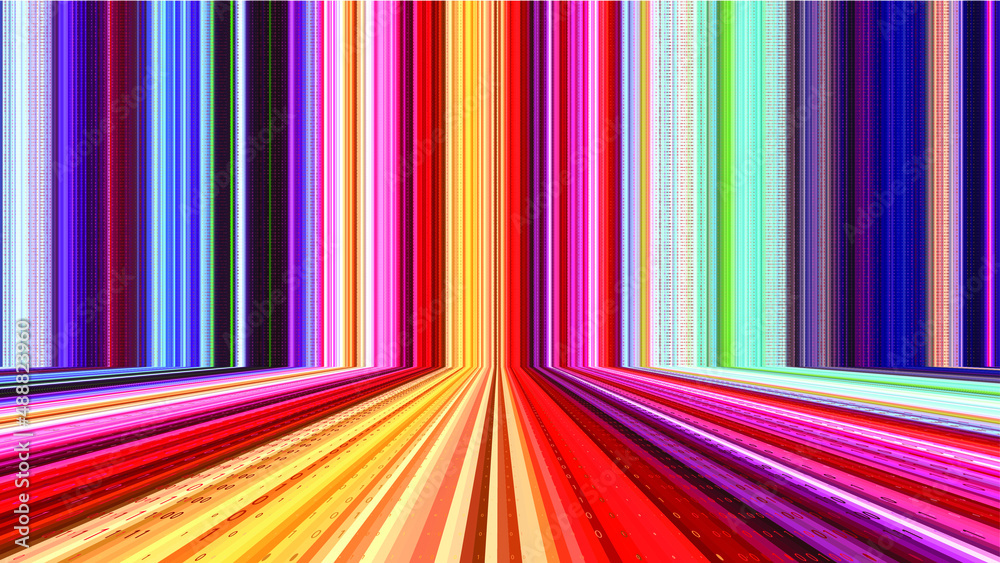 Leinwandbilder Binary code  background/Abstract neon background with binary code data. Bytes of binary code flying through a vortex, background code.