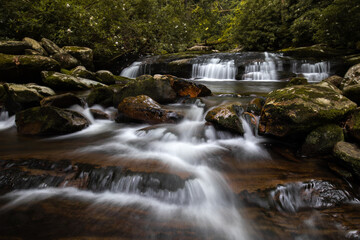 Waterfalls - West Prong Little Pigeon River, Smoky Mountain National Pakr, Tennessee